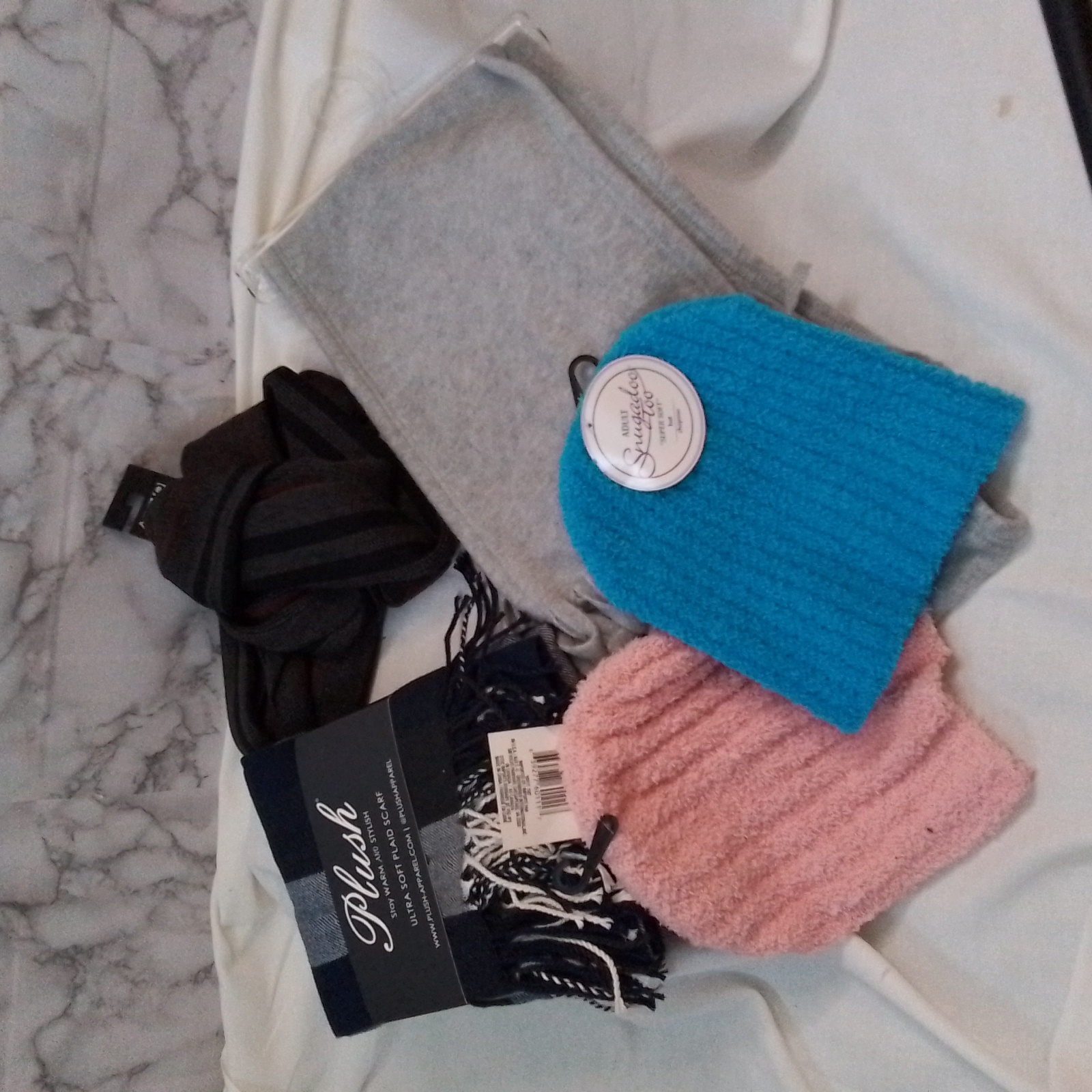 Set Of Winter Scarves And Hats